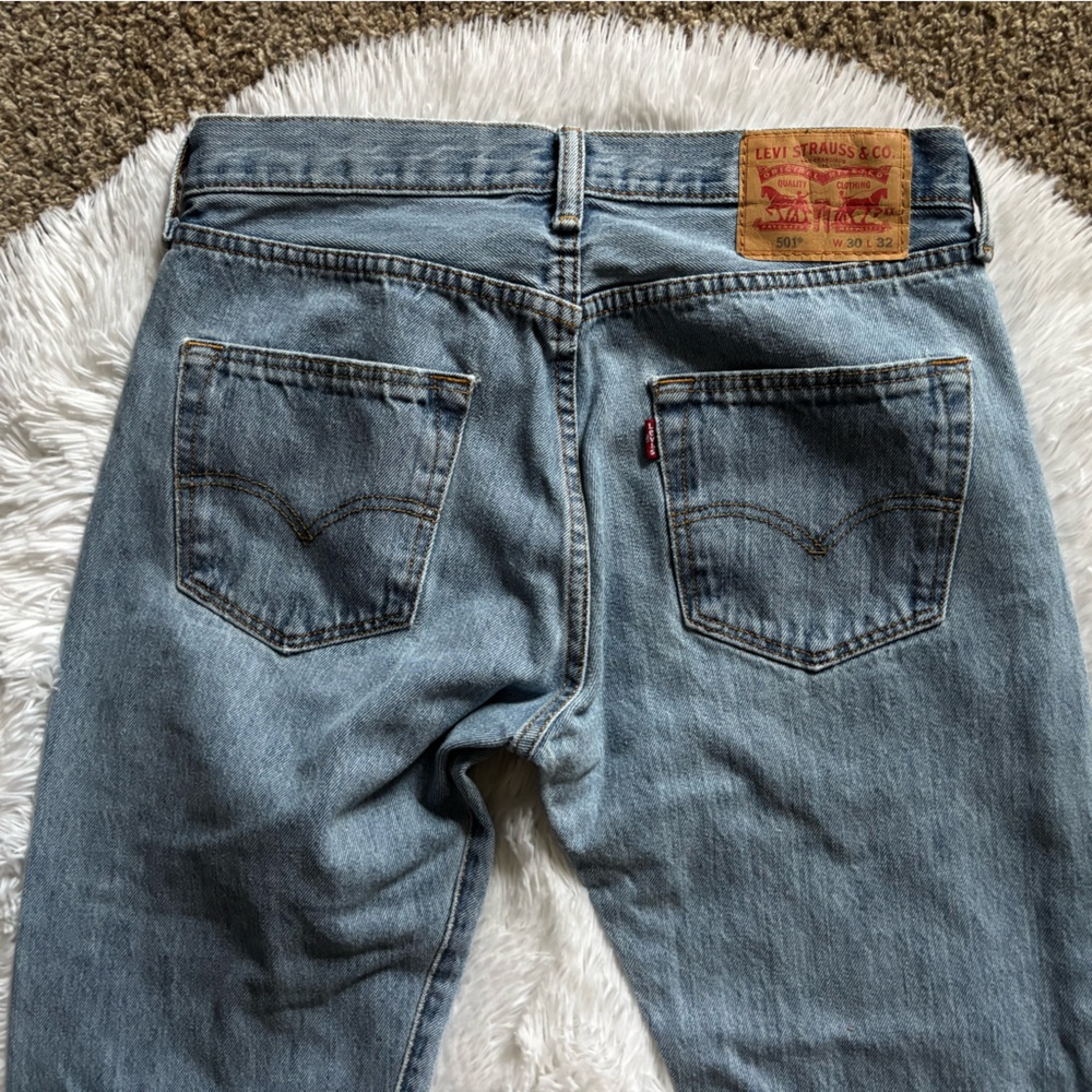 Levi's Light Blue Straight Leg Jeans